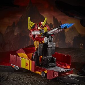 Transformers Toys Generations War for Cybertron: Kingdom Commander WFC-K29 Rodimus Prime with Trailer Action Figure, Kids Ages 8 and Up, 7.5-inch