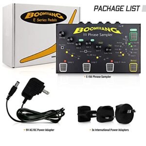 Guitar Looper Pedal BOOMERANG III OPEN BOX - Run 4 Separate Loops - Multi Effects Loop Pedal Station - Electric Guitar, Bass, Keyboard, DJ - Fits Small Guitar Pedal Board - Pro Loop Machine