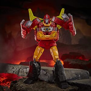 Transformers Toys Generations War for Cybertron: Kingdom Commander WFC-K29 Rodimus Prime with Trailer Action Figure, Kids Ages 8 and Up, 7.5-inch