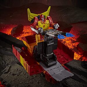 Transformers Toys Generations War for Cybertron: Kingdom Commander WFC-K29 Rodimus Prime with Trailer Action Figure, Kids Ages 8 and Up, 7.5-inch