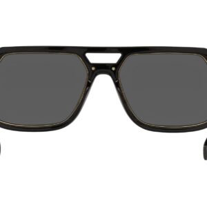 Versace Man Sunglasses Black Frame, Dark Grey Lenses, 58MM