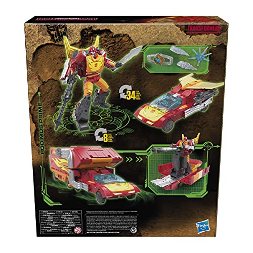 Transformers Toys Generations War for Cybertron: Kingdom Commander WFC-K29 Rodimus Prime with Trailer Action Figure, Kids Ages 8 and Up, 7.5-inch