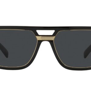 Versace Man Sunglasses Black Frame, Dark Grey Lenses, 58MM