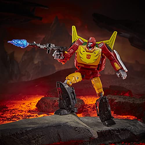 Transformers Toys Generations War for Cybertron: Kingdom Commander WFC-K29 Rodimus Prime with Trailer Action Figure, Kids Ages 8 and Up, 7.5-inch