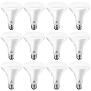 E ENERGETIC LIGHTING 12 Pack BR30 LED Light Bulbs, Dimmable, CRI90, 8.5W=65W, 3000K Warm White, 650 LM, E26 Base, Indoor Flood Light for Cans - UL Listed