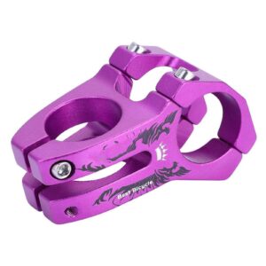 Yosoo Health Gear Mountain Bike Stem, Bar Stem, 31.8 mm Stem Road Bike, Handlebar Stem Riser for MTB, Mountain Bike, Road Bike, BMX (Purple)