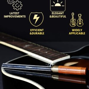 Baroque Fret Crowning Files Diamond, Guitar Fret Crown Dressing File, Fret Repairing Tools, Luthier Tools, Improved 3rd Generation, with 3 Sizes for Guitars, Ukuleles, Bass, Banjo, Mandolin