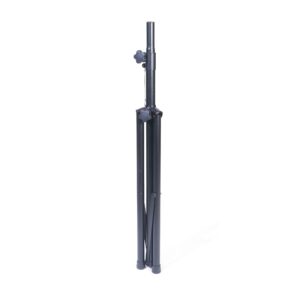 Universal Speaker Stand 6.65 ft DJ Mount PA Loudspeaker Holder Heavy Duty Tripod w/Adjustable Height from 46” to 80” Rated at 150 pounds Steel Insert Safety Pin Locking for Stability