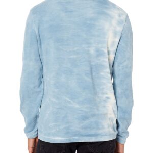 PAIGE mens Jaxton Long Sleeve Pullover Sweatshirt, Raw Silk/Misty Sky, Small US