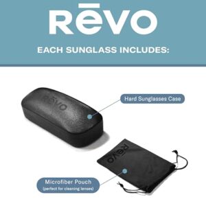 Revo Sunglasses Sierra: Polarized Crystal Glass Lens Filters UV, Small Round Frame, Tortoise Frame with Revo Blue Lens