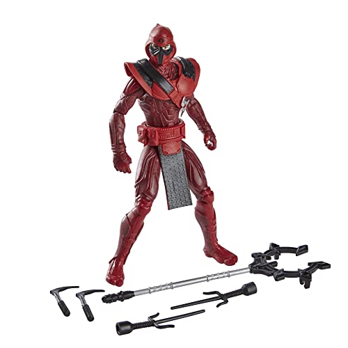 G.I. Joe Snake Eyes Origins Red Ninja Action Figure Collectible Toy with Action Feature and Accessories, Toys for Kids Ages 4 and Up