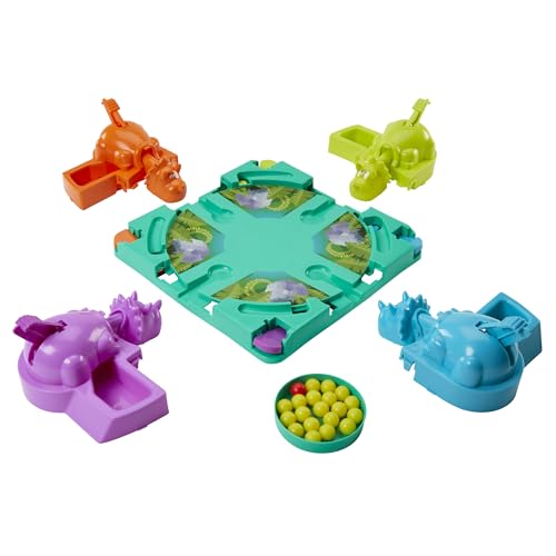 Hasbro Gaming Hungry Hungry Hippos Dino Edition Board Game, Pre-School Game for Ages 4 and Up; for 2 to 4 Players (Amazon Exclusive)