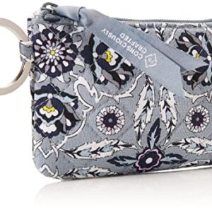 Vera Bradley Women's Cotton Zip ID Case Wallet, Plaza Tile - Recycled Cotton, One Size