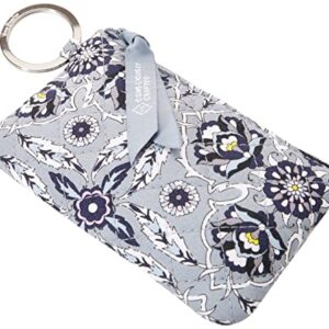 Vera Bradley Women's Cotton Zip ID Case Wallet, Plaza Tile - Recycled Cotton, One Size