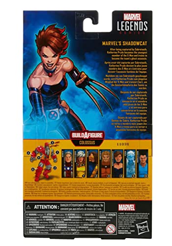 Marvel Hasbro Legends Series 6-inch Scale Action Figure Toy Marvel's Shadowcat, Premium Design, 1 Figure, 4 Accessories, and 1 Build-A-Figure Part