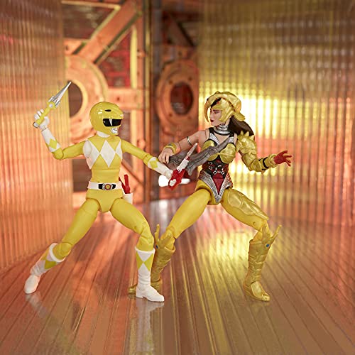 Power Rangers Lightning Collection Mighty Morphin Yellow Ranger Aisha Vs. Scorpina 2-Pack 6-Inch Premium Collectible Action Figure Toys