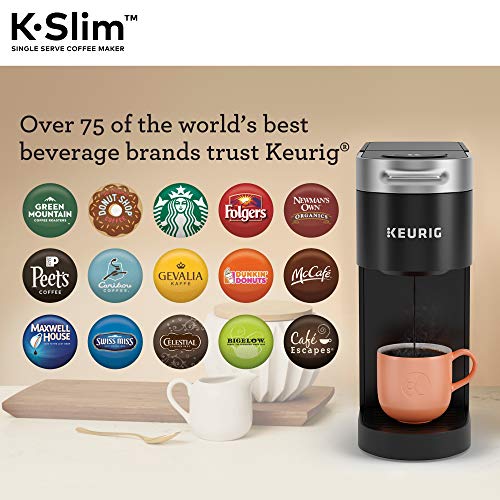 Keurig K-Slim Maker with Newman's Own Organics Newman's Special Blend, 32 Count