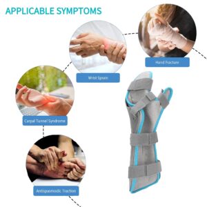 Wrist Support Brace Splint, Carpal Tunnel Arm Support Stroke Resting Hand Splint Night Immobilizer Muscle Atrophy Rehabilitation For Hand for Tendinitis Sports Injuries Pain