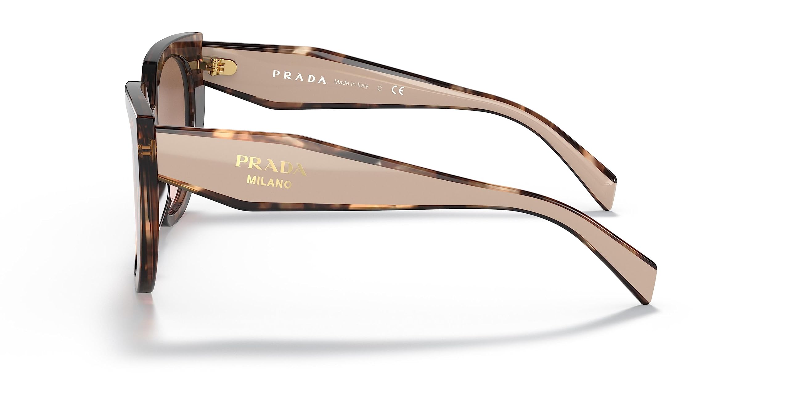 Prada PR 14WS Caramel Tortoise/Powder/Brown Gradient One Size