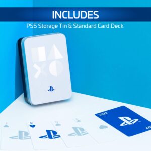 PlayStation Playing Cards, Standard Deck of Cards with Storage Tin