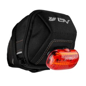 BV Medium Bike Seat Bag and Attachable Tail Light