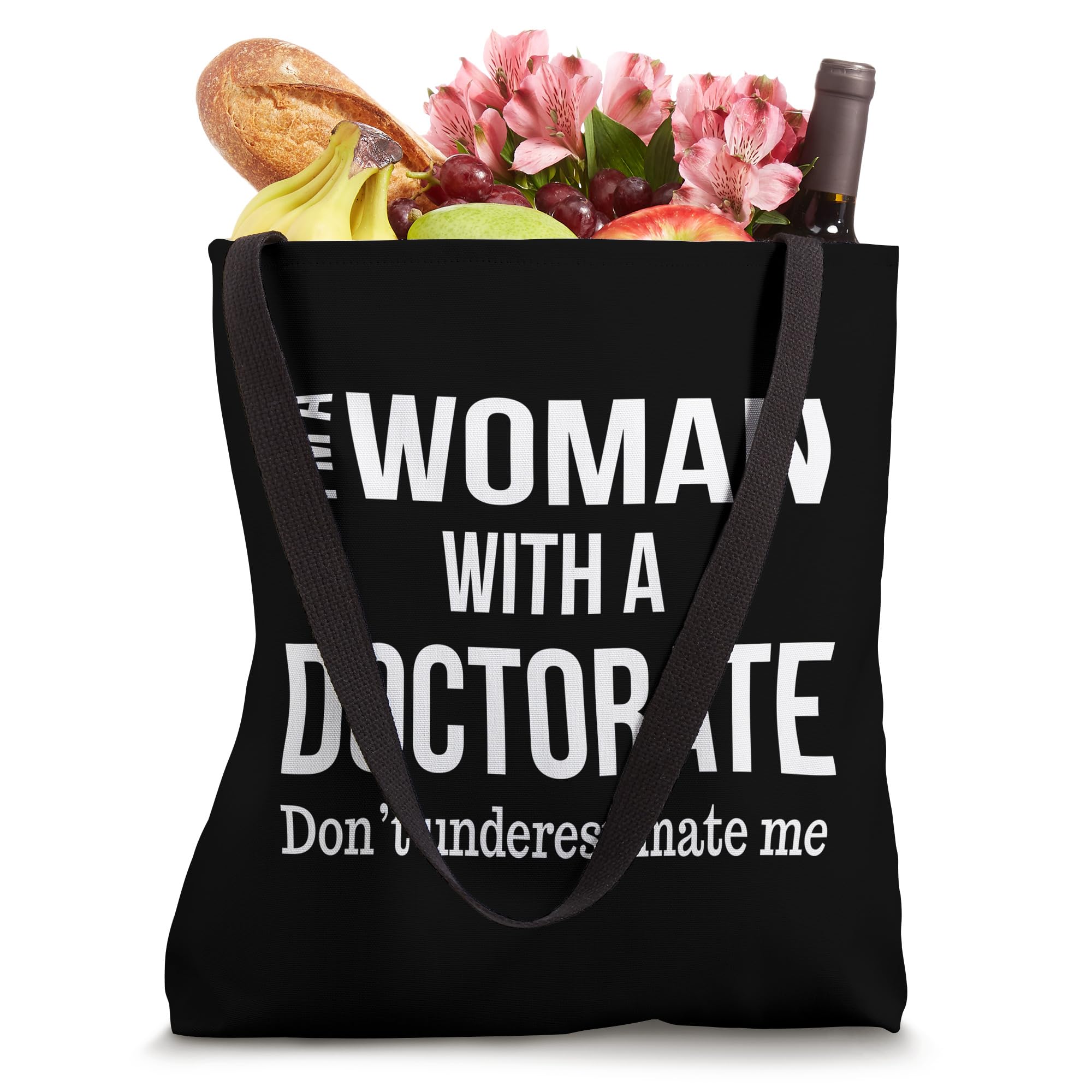 Doctorate PhD Graduation PsyD EdD Education Funny Her 2024 Tote Bag