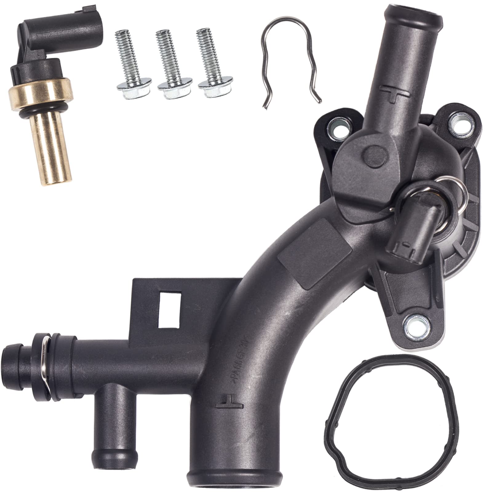 JSDAN 902-846 25193922 Compatiable With 2011 2012 2013 2014 2015 2016 Chevy Cruze Water Outlet 1.4L 11 12 13 14 15 16 Sonic Trax Buick Encore Engine GM Replace 55565334 902846 15-11105