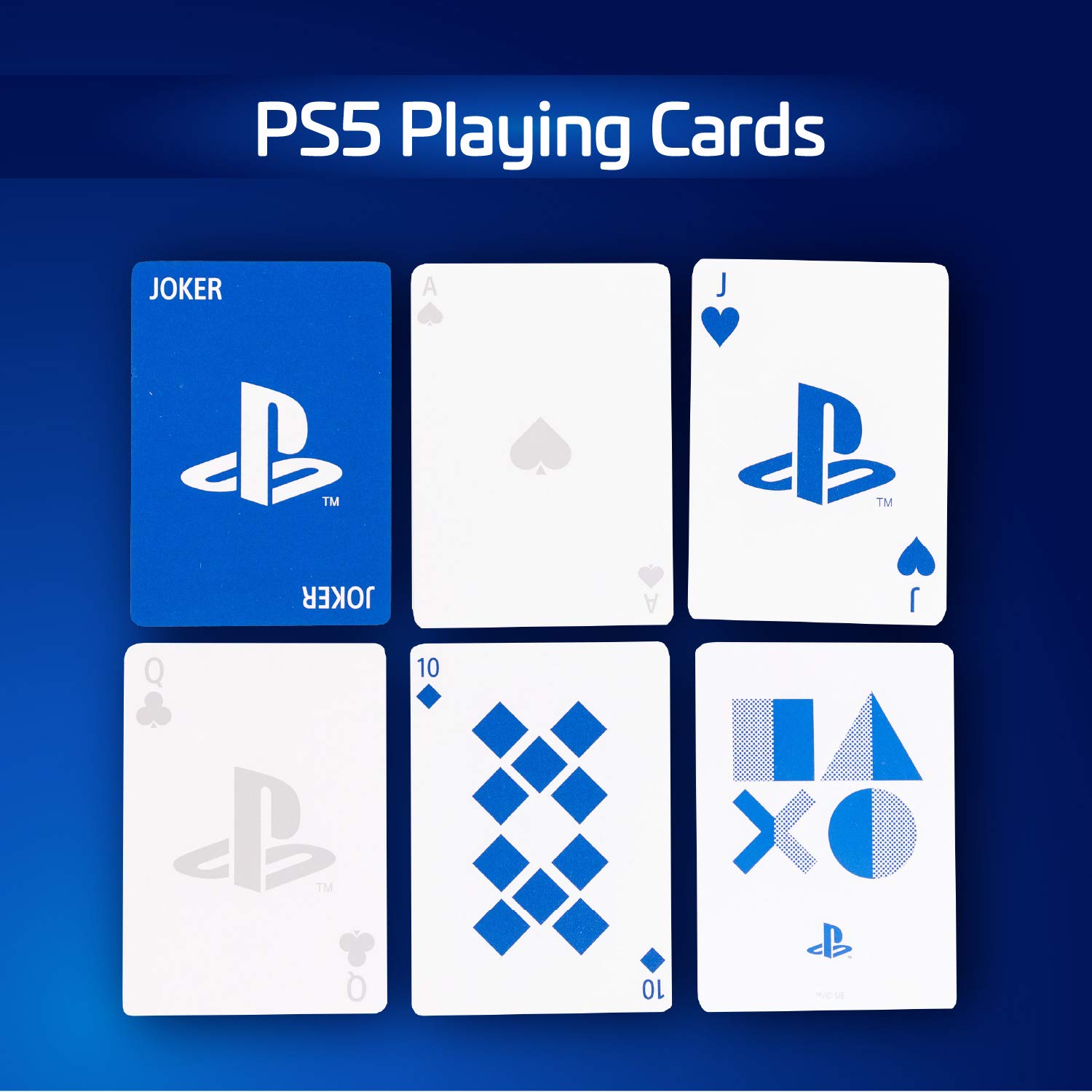 PlayStation Playing Cards, Standard Deck of Cards with Storage Tin