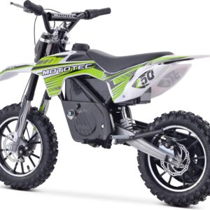 MotoTec 24v 500w Gazella Electric Dirt Bike Green