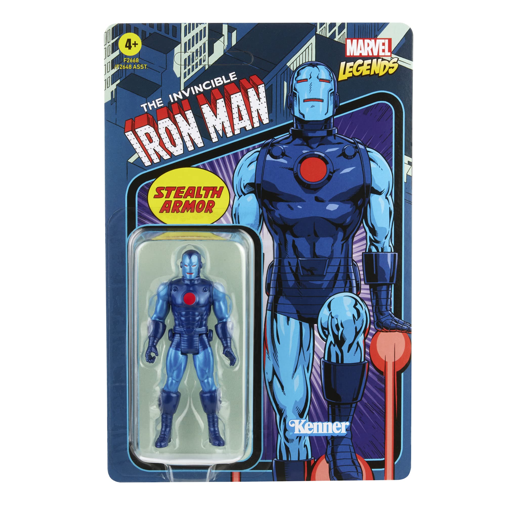 Marvel Hasbro Legends Series 3.75-inch Retro 375 Collection Stealth Suit Iron Man Action Figure Toy