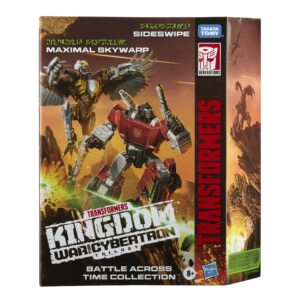 Transformers Toys Generations Kingdom Battle Across Time Collection Deluxe Class WFC-K42 Sideswipe & Maximal Skywarp, Age 8 and Up, 5.5-inch (Amazon Exclusive)