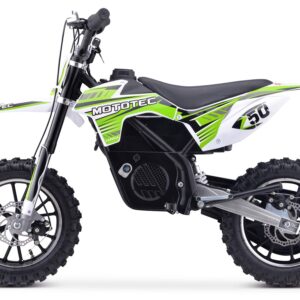 MotoTec 24v 500w Gazella Electric Dirt Bike Green