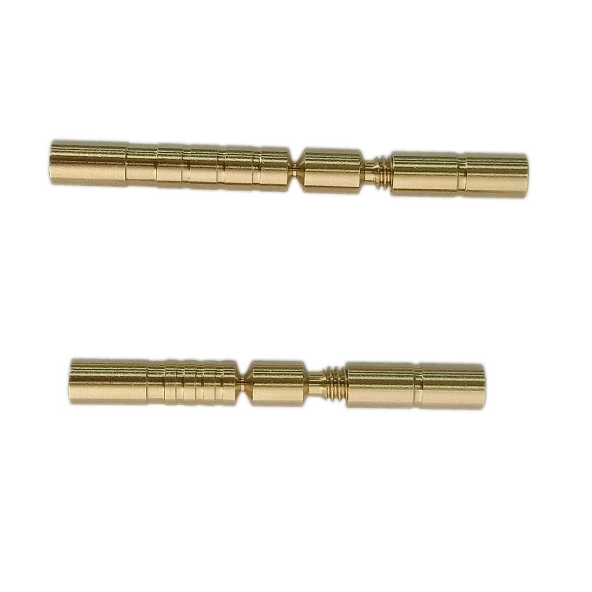 yeseje 5.0 Brass Arrow Inserts,Weight 75 Grain 50 Grain add 25 Grain Brass Weight 12Set-Pack (75)