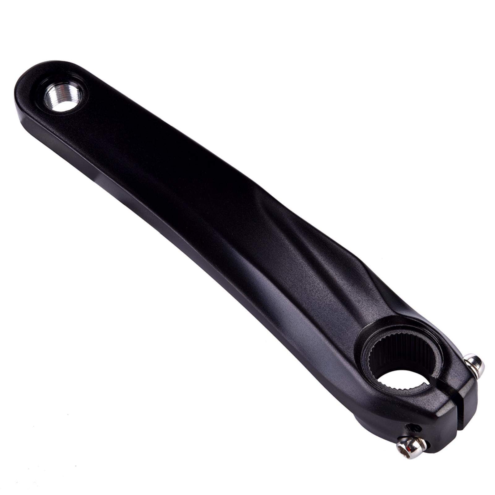 170mm Bike Crank Arm, Aluminum Alloy Left Crank Arm for MTB BMX Road, Compatible for 590 610 SLX Crankset(Black)