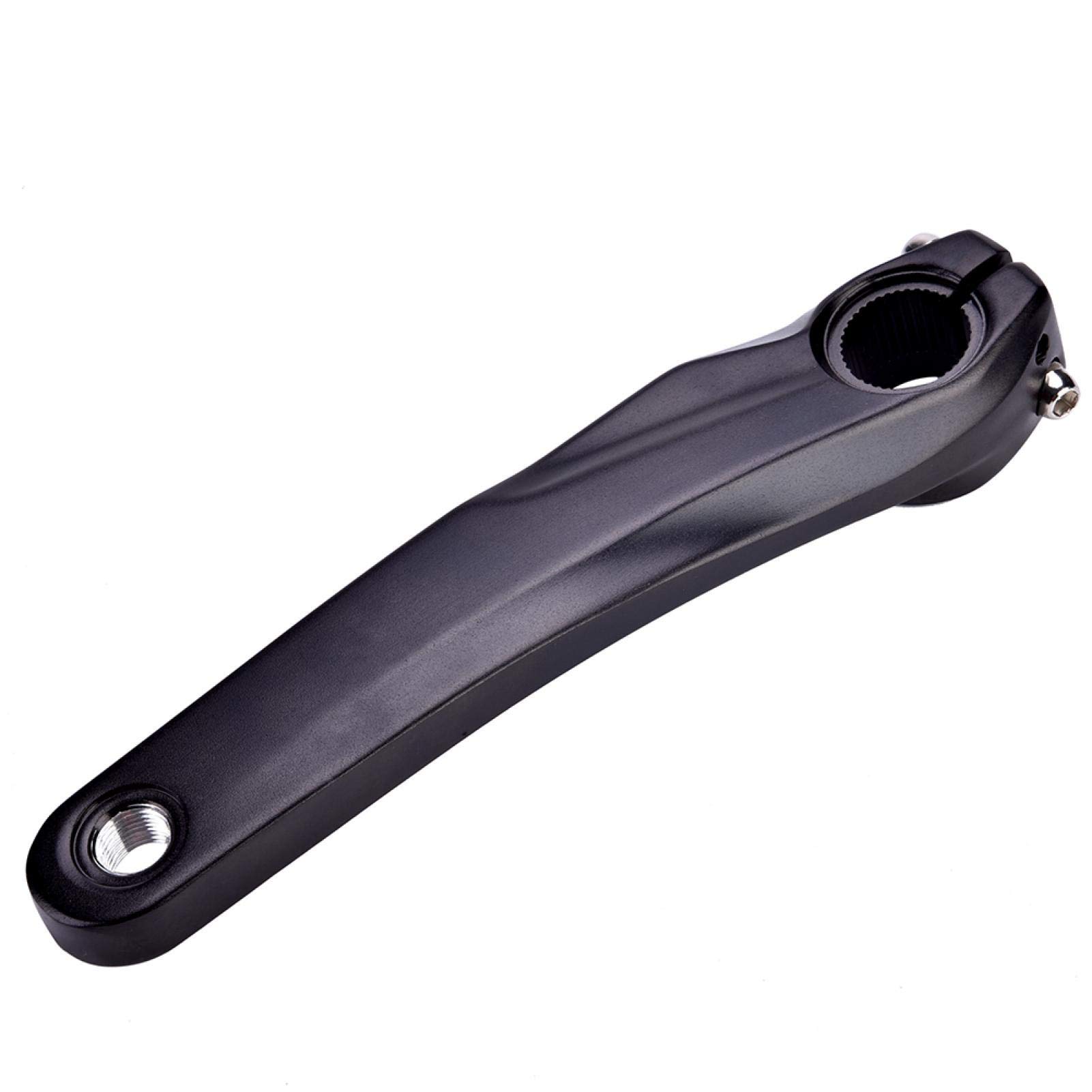 170mm Bike Crank Arm, Aluminum Alloy Left Crank Arm for MTB BMX Road, Compatible for 590 610 SLX Crankset(Black)