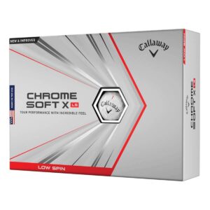 callaway 2021 chrome soft x ls golf balls (one dozen) white