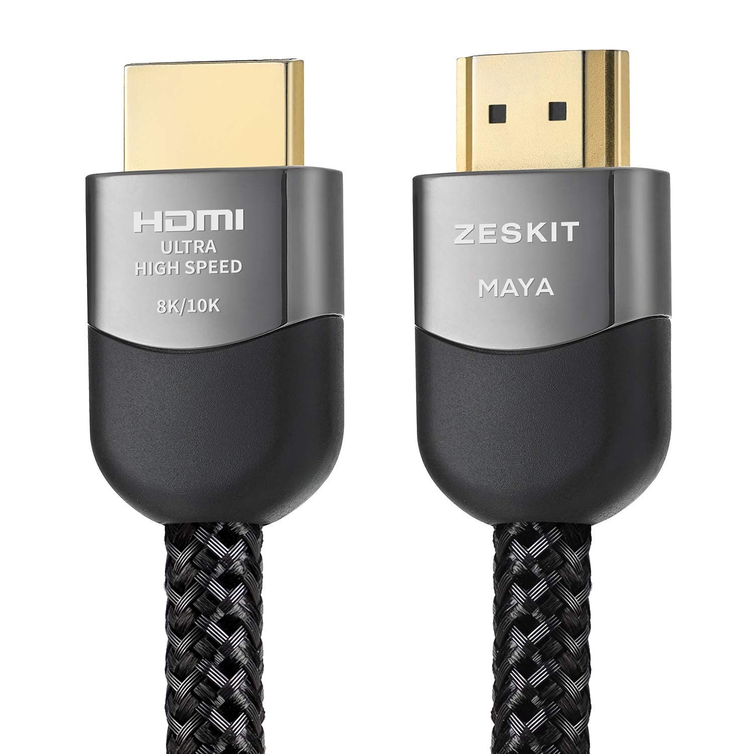 Zeskit Maya 2.1 8K HDMI Cable 5ft, 4K120Hz 48Gbps for eARC Soundbar Ethernet Gaming 144Hz, Certified Ultra High Speed HDR VRR HDCP 2.2 2.3 Compatible with Dolby Vision Atmos Apple TV Xbox Series X PS5