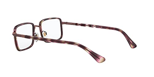 Persol PO2473V Rectangular Prescription Eyewear Frames, Brown/Striped Bordeaux/Demo Lens, 49 mm