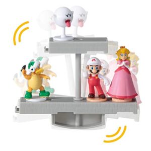 Epoch Games Super Mario Balancing Game Bundle, 3 Tabletop Action Games for Ages 4+ with 12 Collectible Super Mario Action Figures, Multi (7386)