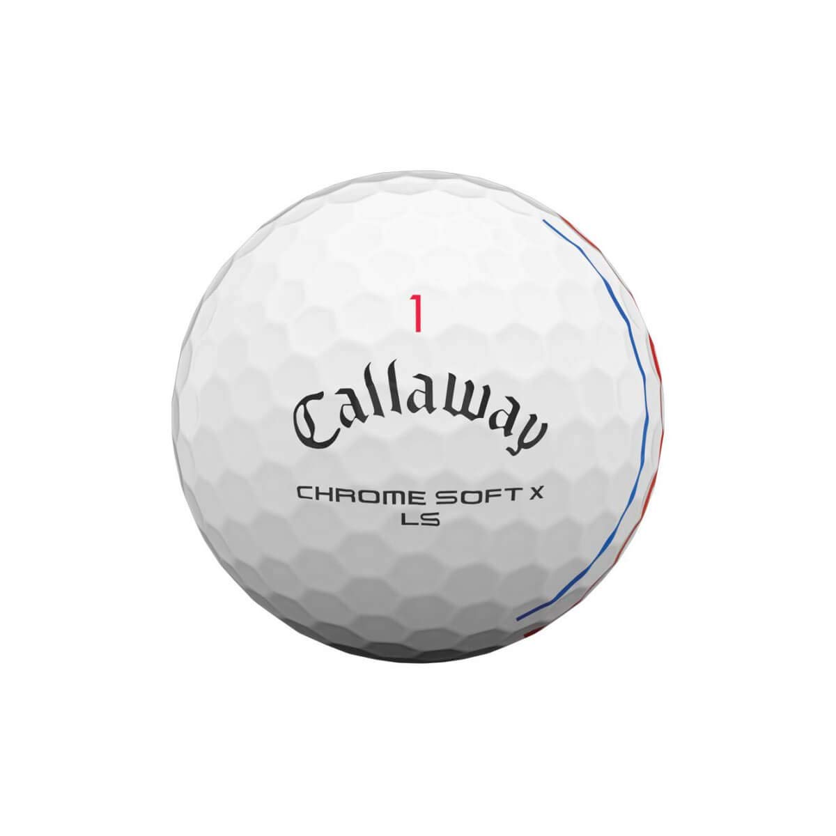 Callaway 2021 Chrome Soft X LS Golf Balls (One Dozen) White Triple Track