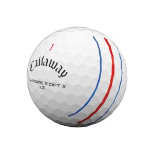 Callaway 2021 Chrome Soft X LS Golf Balls (One Dozen) White Triple Track