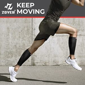 ZOYER Calf Compression Sleeves for Men and Women, Footless Compression Socks Support for Cycling, Fitness, Running, Leg Sleeve Brace for Shin Splints, Pain Relief, Injury Recovery and Reduces Swelling