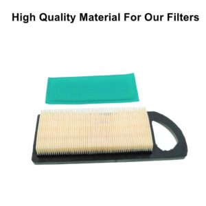 MOWFILL 697153 Air Filter Replace for BS 697014 697634 698083 794422 795115 797008 OEM Air Cleaner Cartridge with 697015 Pre Filter Fits Lawn Mower Air Cleaner Element