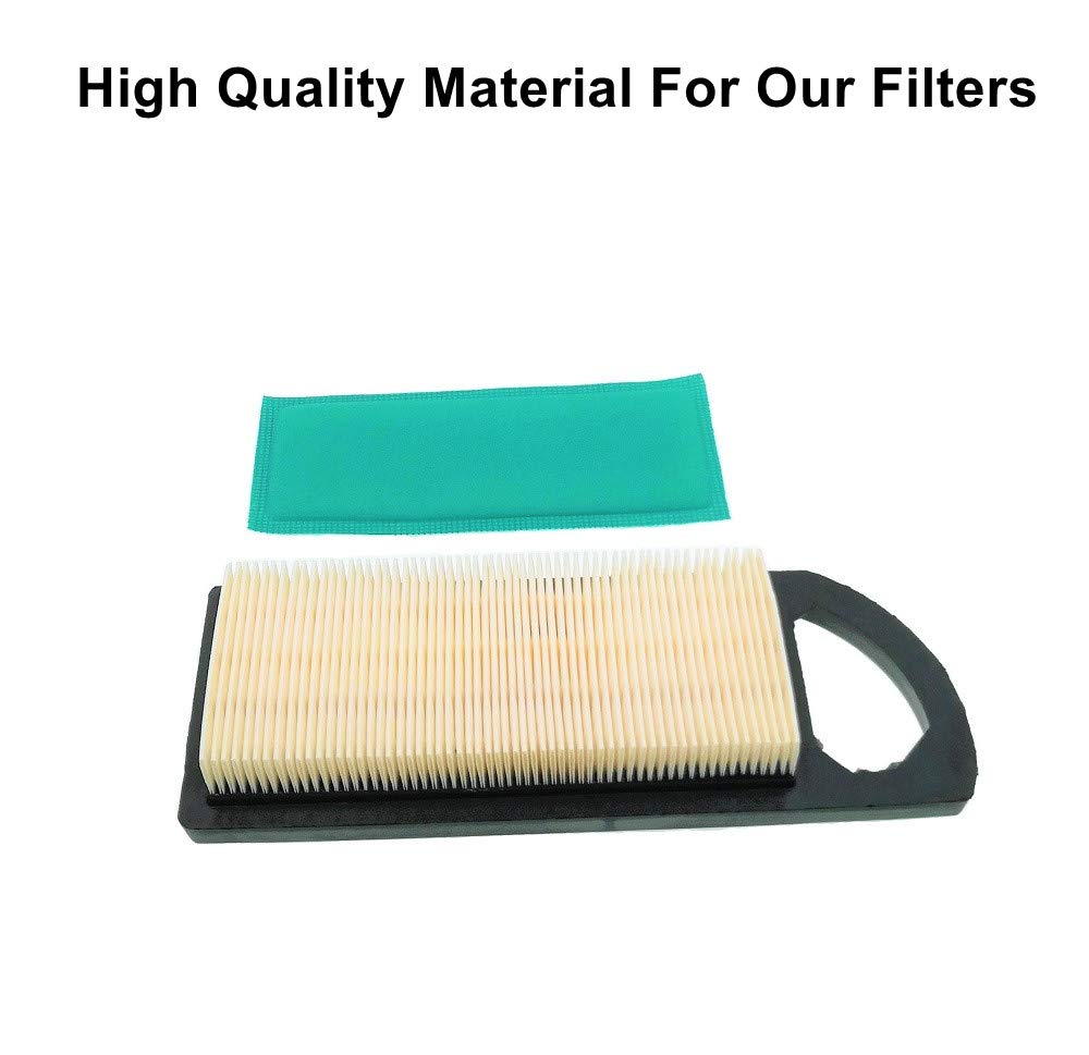 MOWFILL 697153 Air Filter Replace for BS 697014 697634 698083 794422 795115 797008 OEM Air Cleaner Cartridge with 697015 Pre Filter Fits Lawn Mower Air Cleaner Element