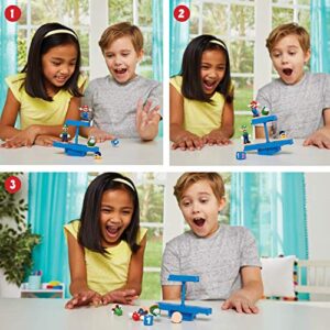 Epoch Games Super Mario Balancing Game Bundle, 3 Tabletop Action Games for Ages 4+ with 12 Collectible Super Mario Action Figures, Multi (7386)