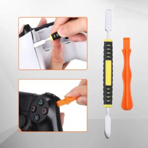 JOREST Repair Kit for Xbox One/360/X PS4 PS3 PS5, PH0 T6 T8 T10 Torx Security Screwdriver, Crowbars,Tweezers, Cleaning Tool for Controller and Console