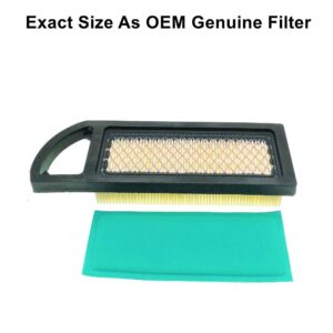 MOWFILL 697153 Air Filter Replace for BS 697014 697634 698083 794422 795115 797008 OEM Air Cleaner Cartridge with 697015 Pre Filter Fits Lawn Mower Air Cleaner Element