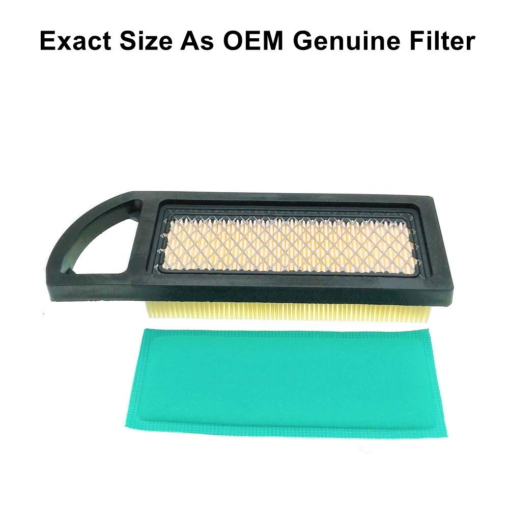 MOWFILL 697153 Air Filter Replace for BS 697014 697634 698083 794422 795115 797008 OEM Air Cleaner Cartridge with 697015 Pre Filter Fits Lawn Mower Air Cleaner Element