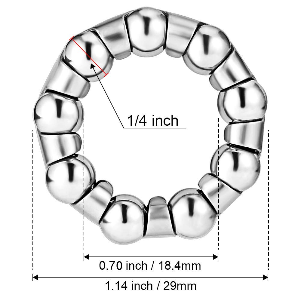 Lanturn Bike Ball Crank Bearing 14 inch x 9 Balls,4 Pcs Ball Bearings for Bike Crank Bottom Bracket, KidsStretch Bicycle, 14 inches *9 Ball