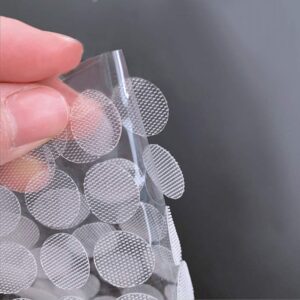 Self Adhesive Dots, Strong Adhesive 1000pcs(500 Pairs) 0.59" Diameter Sticky Nylon Dots, Hook & Loop ClearDots with Waterproof Sticky Glue Tapes, Suitable for Classroom, Office, Home